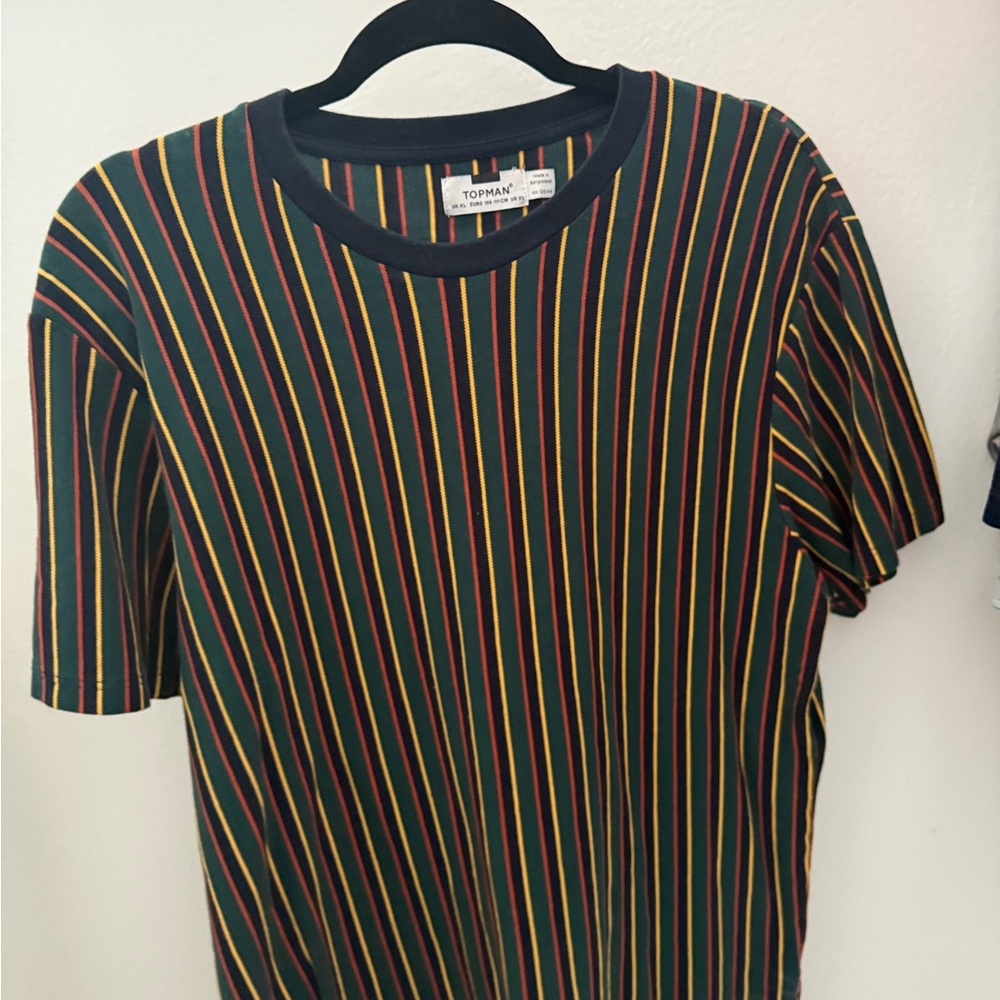 Topman Multicolor Striped Shirt
